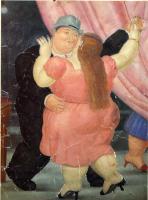 Botero, Fernando - Abstract oil painting.